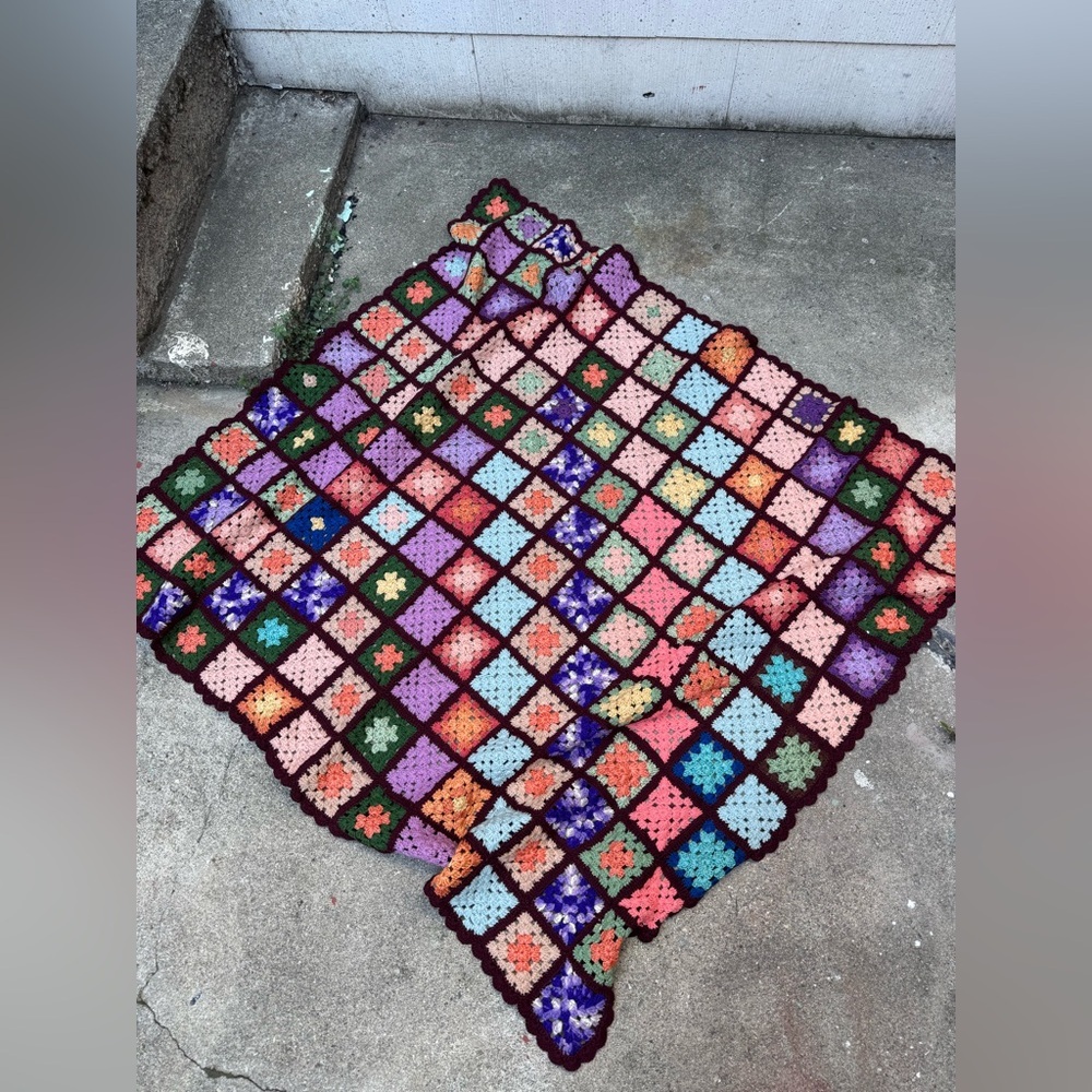 Colorful Crochet Blanket